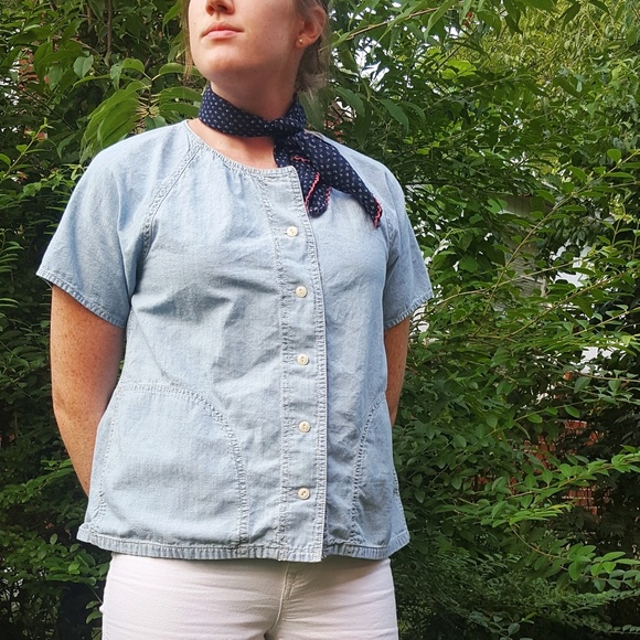 Madewell chambray top - Picture 3 of 4